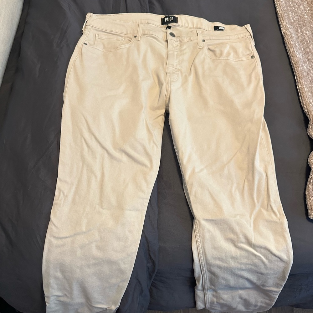PAIGE Men's Tan jeans (seashell)